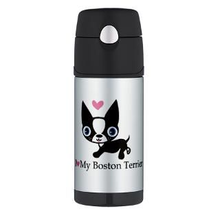 Boston Terrier Drinkware  Boston Terrier Thermos Bottle (12 oz