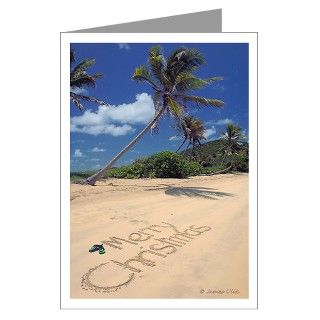  Beaches Greeting Cards  Caribbean Christmas Cards (Pk of 10