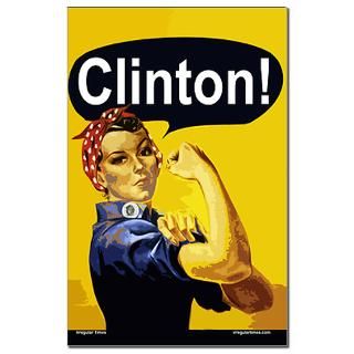 Rosie the Riveter Clinton 11x17 Poster Print  Hillary Clinton For