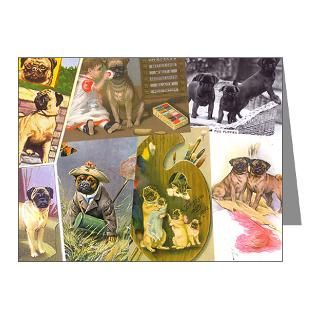 Black Pug Gifts > Black Pug Note Cards > Pug Note Cards (Pk of 10)