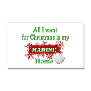 Car Accessories > My marine for Christmas (red) Car Magnet 20 x 12