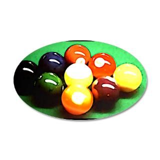 Ball Gifts > 9 Ball Wall Decals > Time Out Billiards 22x14 Oval
