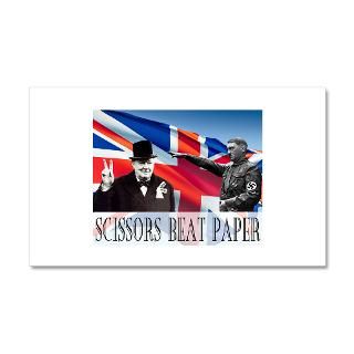 Churchill Gifts  Churchill Wall Decals  Scissors Beat Paper 22x14