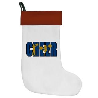 CHEER 15 blue/gold Christmas Stocking for $14.50