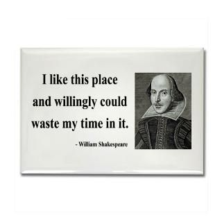 Acting Kitchen and Entertaining  Shakespeare 15 Rectangle Magnet