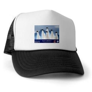 Gifts  Air Show Hats & Caps  Blue Angels F 18 Hornet Trucker Hat