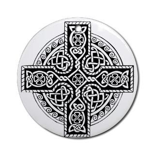 Celtic Cross 19 Ornament (Round) for $12.50