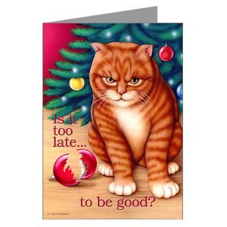 Cat Gifts  Cat Greeting Cards  Too Late Greeting Cards (Pk of 20)