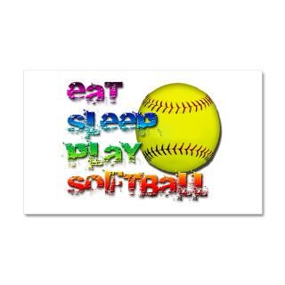 Ball Gifts  Ball Wall Decals  Eat sleep soft 2 35x21 Wall Peel