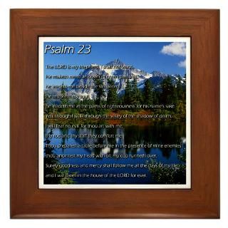 Psalm 23 Bible Scripture Framed Tile for $15.00