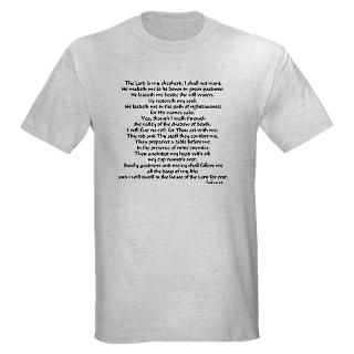 Psalms 23 Ash Grey T Shirt T Shirt by blessedndevoted