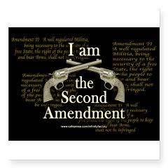 am the Second Amendment Rectangle Sticker by infinityfactory
