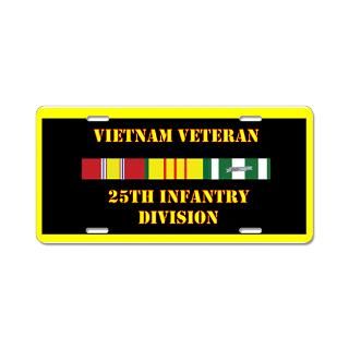 25th Infantry Division Aluminum License Plate by MilitaryRibbons