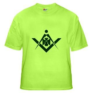 Wings down 32 Masonic Eagle Green T Shirt