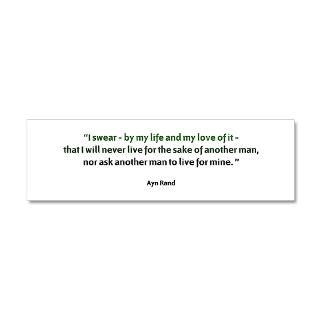 Agnostic Gifts  Agnostic Wall Decals  AYN RAND QUOTATION 36x11