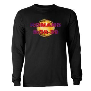 Romans 838,39   Long Sleeve Dark T Shirt