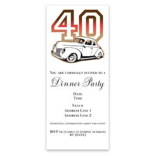 40 Ford Red/Tan Invitations for $1.50