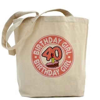 birthday girl 40 tote bag