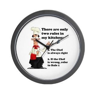 Chef Clock  Buy Chef Clocks