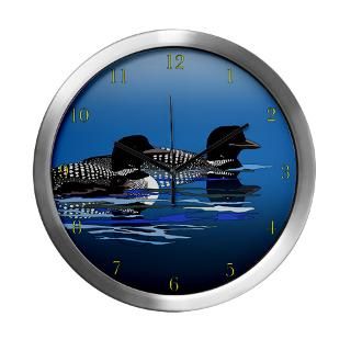 loon family Modern Wall Clock for $42.50