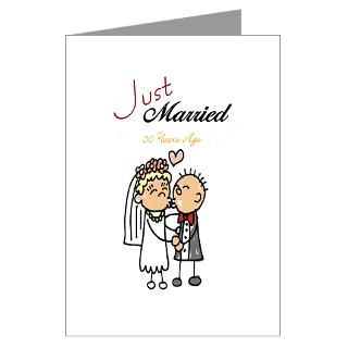 Just Married 50 years ago Greeting Cards (Package