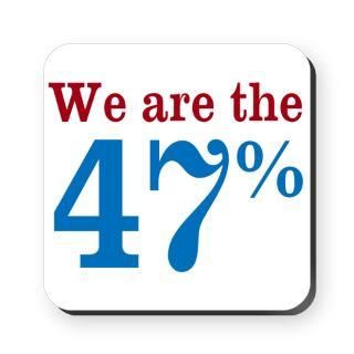 We are the 47 percent Cork Coaster