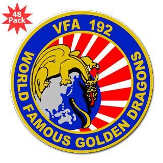 VFA 192 Golden Dragons 3 Lapel Sticker (48 p for $30.00