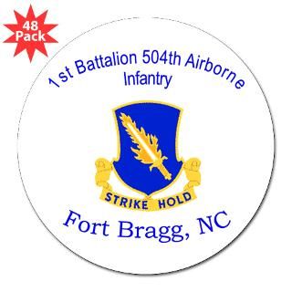 1st Bn 504th ABN Inf 3 Lapel Sticker (48 pk) for $30.00
