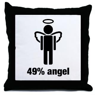 49% ANGEL Throw Pillow