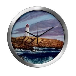 Peggys Cove Lighthouse Modern Wall Clock for $42.50