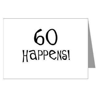 60th birthday gifts 60 happens Greeting Cards (Pk