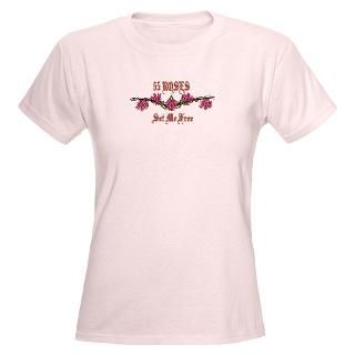 65 Roses Womens Pink T Shirt