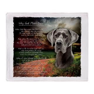 Why God Made Dogs Great Dane Stadium Blanket for $74.50