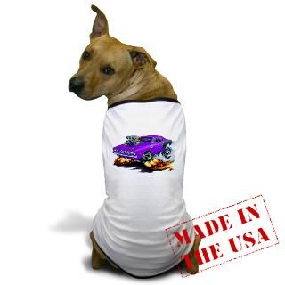 Gifts > Art Pet Stuff > 1971 72 Hemi Cuda Purple Car Dog T Shirt