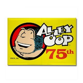 Alley Oop 75 Years Rectangle Magnet for $4.50