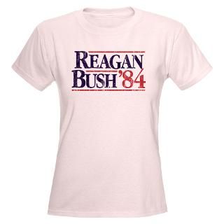 Reagan Bush 84 Campaign Womens Light T Shirt