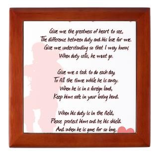 Military Wifes Prayer Framed Tile by sempersweet