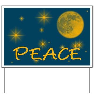 PEACE with Starry Night Sky Lawn Sign for $20.00