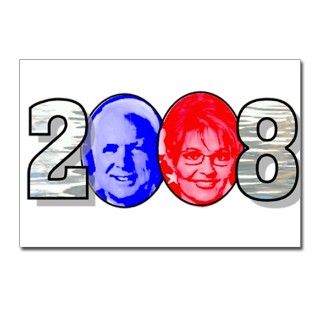 2008 Gifts  2008 Postcards  John McCain Sarah Palin Postcards