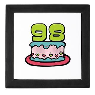 98 Gifts  98 Home Decor  98th Birthday Cake Keepsake Box
