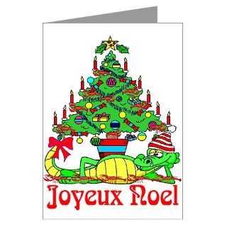 Gifts  Greeting Cards  Cajun Alligator Christmas Card