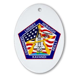Shuttle Mission 104 Patch Oval Ornament for $12.50