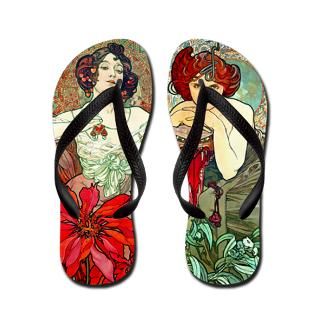 Abstract Gifts  Abstract Bathroom  Mucha   Jewels Flip Flops