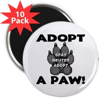 Adopt A Paw Spay Neuter Ad 2.25 Magnet (10 pac
