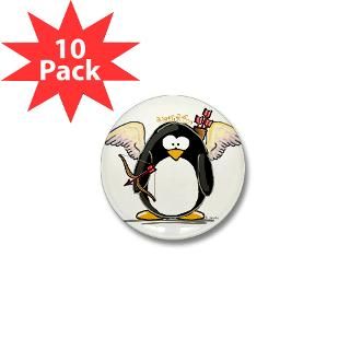 Cupid Penguin Mini Button (100 pack)