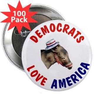 democrats love america buttons 100 pk $ 122 98