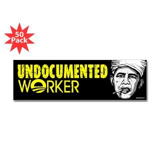 undocumented worker bumper sticker 50 pk $ 126 99