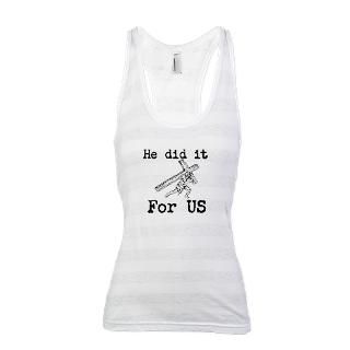 Bible Gifts  Bible T shirts  For Us Racerback Tank Top