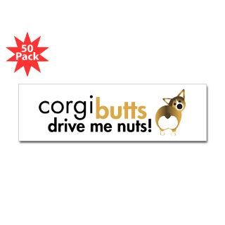 corgi butts drive me nuts sable sticker bumper 50 $ 135 99