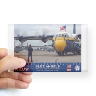 Blue Angels C 130 Hercules Rectangle Decal for $4.25